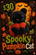 Halloween Pumpkin Cat $30