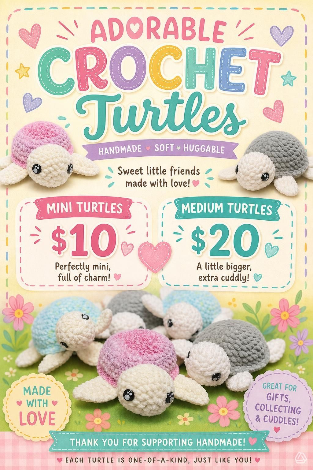 Medium Seaturtle $20