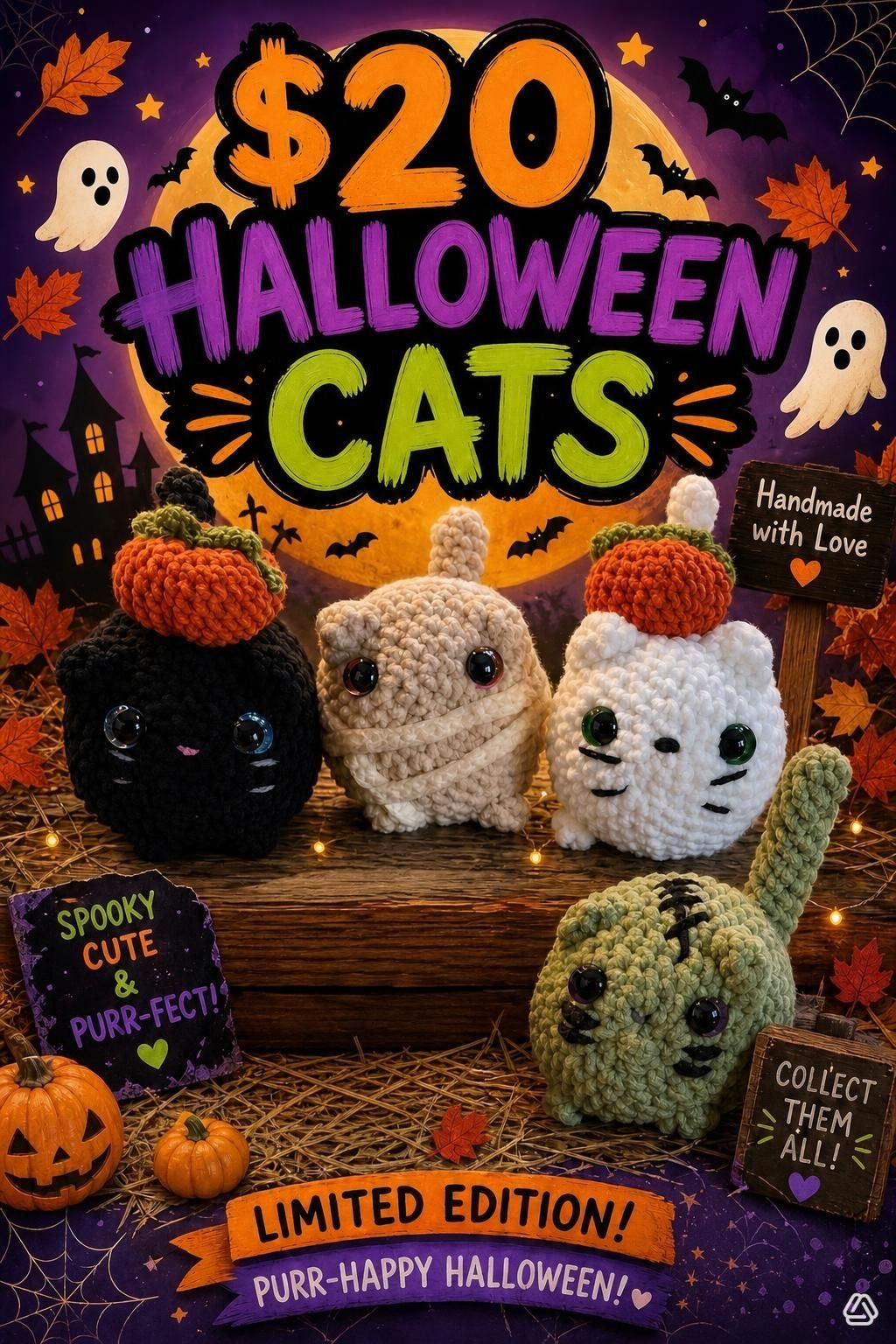 Halloween Loaf Cats!